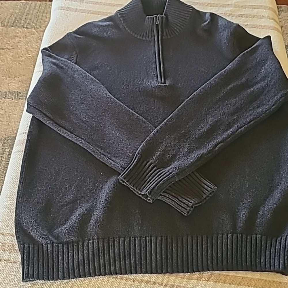 Calvin Klein men's 1/4 zip mock turtleneck mens sz XL. (#798)